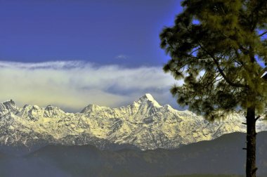 Himalaya uttarakhand 'in Panchachuli tepeleri Hindistan Asya