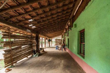 Ev, kurtçuk köyü, sarlapur, uttara, kannada, karnataka, Hindistan, Asya 