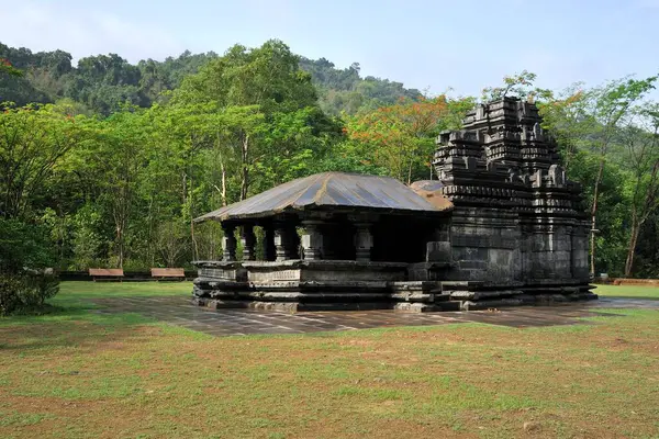 stock image Tambdi Surla Mahadeva Shiva temple in thirteenth century near Ponda, Goa, India 