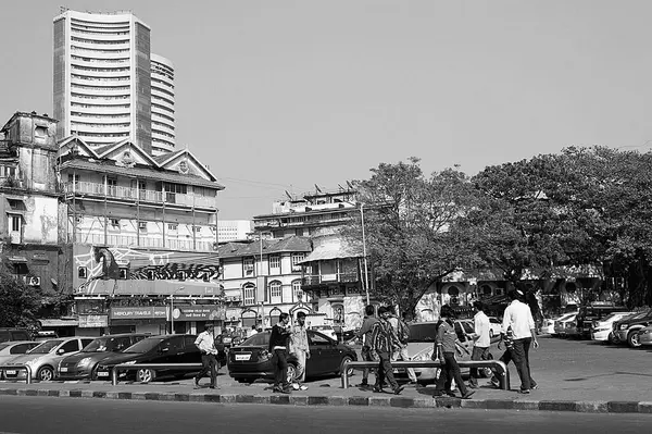 stock image Bombay Stock Exchange Building Mumbai Maharashtra India Asia Jan 2012