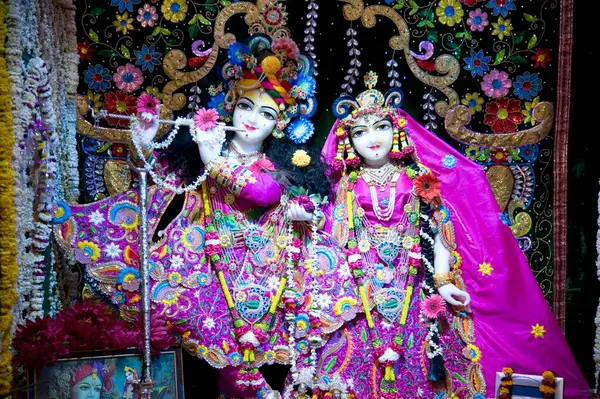 Radha Krishna tapınağı, mathura, uttar pradesh, Hindistan, Asya