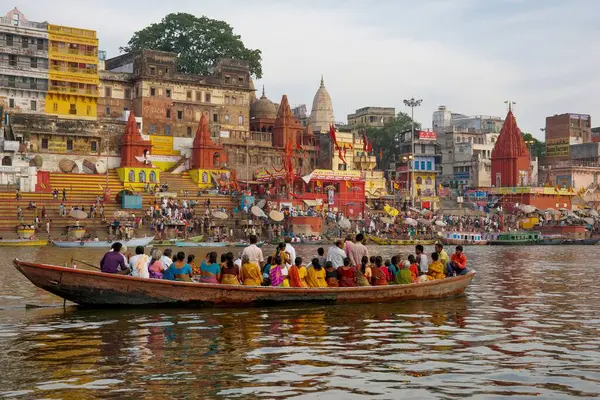 stock image Ahilyabai ghat, varanasi, uttar pradesh, india, asia 