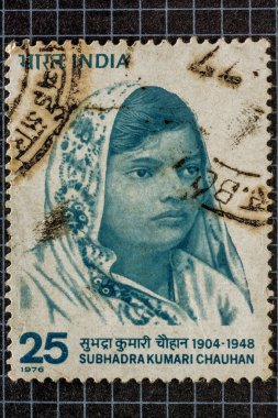 Subhadra kumari chauhan, posta pulları, Hindistan, Asya