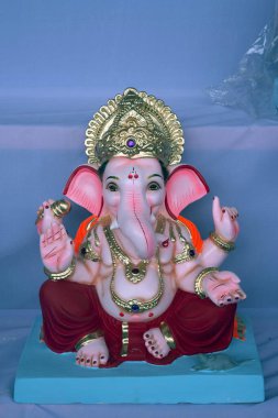 Ganpati heykeli festivali Pune Maharashtra Hindistan Asya