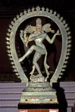 Nataraja heykeli nayak darbar salonu, Thanjavur, Tanjore, Tamil Nadu, Hindistan 