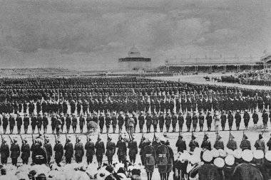 Taç giyme töreni durbarı, delhi, Hindistan, Asya, 1911 