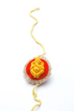 Lord Ganesha 'nın dini sembolü Raksha Bandhan festivali, Hindistan
