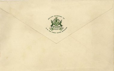 Kraliyet Arma Zarfı, 20. yüzyılın başlarında, Radhanpur, Gujarat, Hindistan 