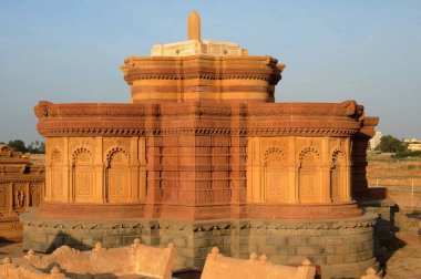 Cenotaph kraliyet ailesinin anısına, Bhuj, Kutch, Gujarat, Hindistan 