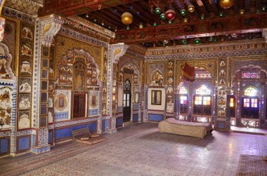 Takhat Vilas Sarayı Mehrangarh Kalesi Jodhpur Rajasthan Hindistan Asya