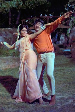 Hint Bollywood oyuncusu Mumtaz ve Jeetendra, Hindistan, Asya, 1970 