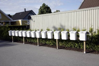 İsveç 'teki villa Avrupa' da posta kutuları