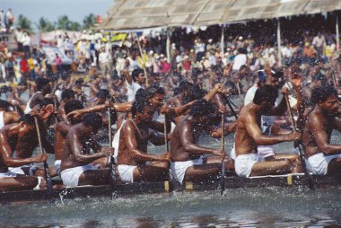 Nehru trophy Boat Race Festival for Haripad Subramanya Temple , in Alleppey , Kerala , india  clipart