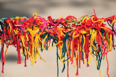 Kala Ghoda Sanat Festivali 2010, Bombay Mumbai, Maharashtra, Hindistan 'da yaylı düğüm 