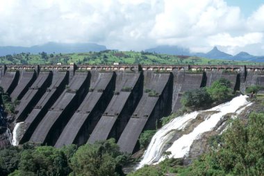 bhandardara water dam, maharashtra, india  clipart