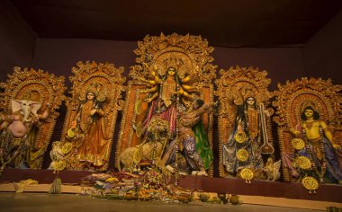 Durga puja festivali, kolkata, batı bengal, Hindistan, Asya 