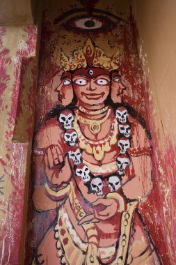 Hindu Tantrik sembolü Tantra Dini Shiva, Kalküta Kolkata, Batı Bengal, Hindistan 