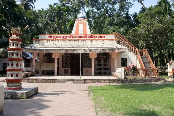 stock image Ganesh temple alibaug Raigad Maharashtra India Asia