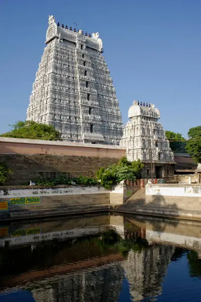 stock image Gopura of Arunachaleshwar Temple in Tiruvannamalai at Tamilnadu India Asia 