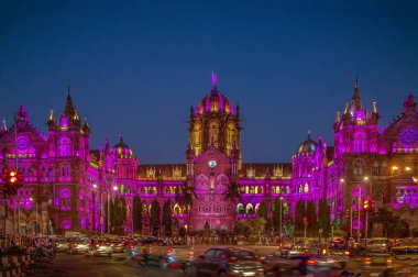 Chhatrapati Shivaji Terminus tren istasyonu, Mumbai, Maharashtra, Hindistan, Asya 