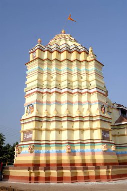 Shivas temple at kunkeshwar near arebin sea taluka Devgad ;  district Sindhudurga ; Maharashtra ; India ; Asia clipart