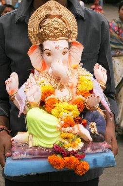 Lord Ganesh filinin tanrısı Pune; Maharashtra; Hindistan