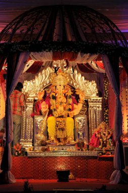 Idol of Lord Ganesh at Mumbai Maharashtra India clipart