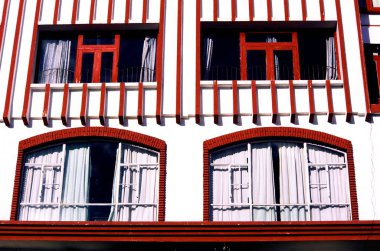 Hotel windows , Mussorie , Uttar Pradesh , India clipart