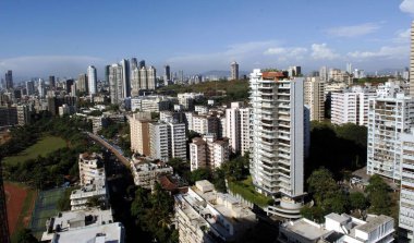 Urvashi Binası 'ndan Skyline, Malabar Tepesi, Mumbai, Maharashtra, Hindistan, Asya 