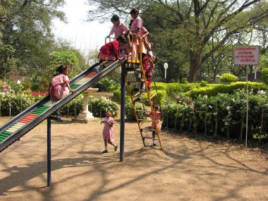 Okul Çocukları, Çocuklar Pune, Maharashtra, Hindistan