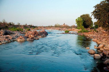Betwa Nehri, Orchha, Tikamgarh, Madhya Pradesh, Hindistan