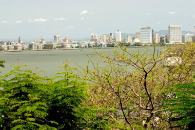 Nariman 'ın asma bahçesinden bakış açısı; Bombay şimdi Mumbai; Maharashtra; Hindistan