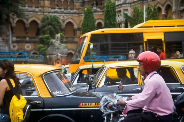 stock image Traffic stops when people offer condolence for the dead victim of 7th November serial bomb blast Outside Victoria Terminus Chhatrapati Shivaji Terminus on 18th July 2006 , Mumbai Bombay , Maharashtra , India