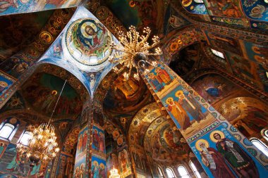 Kurtarıcı Kilisenin Tavanı Döküldü, Kan St Petersburg, Rusya