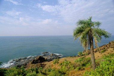 Seascape, gokarna, karnataka, india  clipart