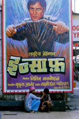 Film afişi, Mumbai Bombay, maharashtra, Hindistan 