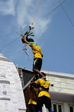 Janmashtami festival in Mumbai, Maharashtra, India, Asia clipart