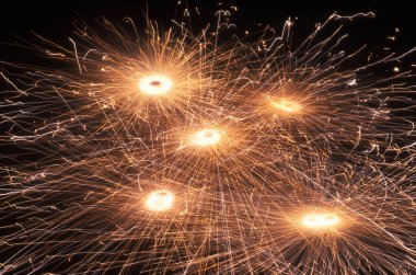 Diwali festival fireworks in India clipart
