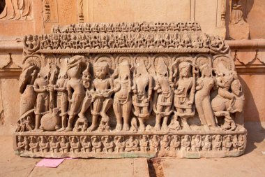 Hükümet müzesinde heykeller, Bharatpur, Rajasthan, Hindistan 