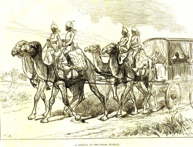Delhi Durbar, Hindistan 'da bir skeç. 