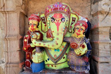 Ganesh at kumbha shyam temple chittorgarh rajasthan india Asia clipart