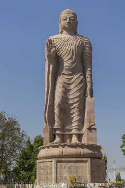 Sarnath, Uttar Pradesh, Hindistan, Asya 'da Buda heykeli 