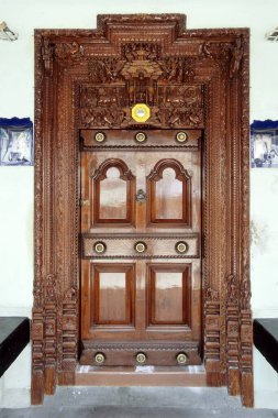 Eski evin kapısı, Madras Chennai, Tamil Nadu, Hindistan