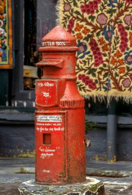 Posta kutusu Darjeeling, Batı Bengal, Hindistan, Asya 