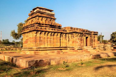 Ambigara Gudi Tapınağı, Pattadakal, Karnataka, Hindistan, Asya
