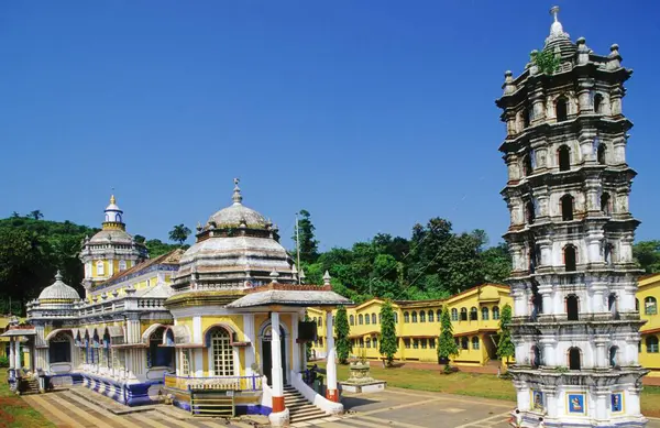 stock image Shree Mangeshi Temple, Goa, India