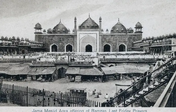 Stock image Old vintage 1900s, Jama Masjid, Agra, Uttar Pradesh, India, Asia