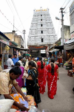 Tiruchanoor 'daki Sri Padmavati Tapınağı Alarmelu Mangapuram, Andhra Pradesh, Hindistan 