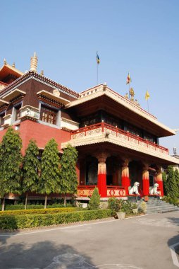 Renkli Vajra Vidya Vihar, Sarnath, Varanasi, Uttar Pradesh, Hindistan 