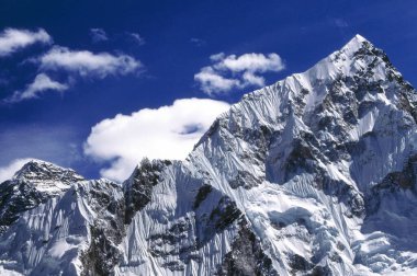 Nuptse 7879 m kala pathar 5545 m Everest left corner , Nepal clipart